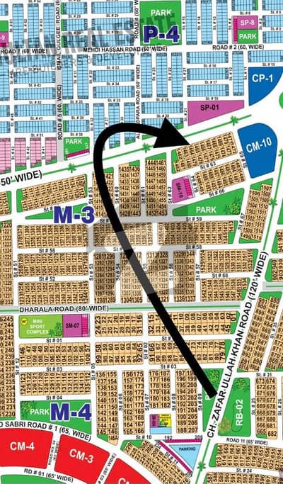 Prime Location 150,Ft Road Face 20 Marla Residential Plot For Sale In DHA Phase 1 - Sector M Multan In Only Rs. 9000000