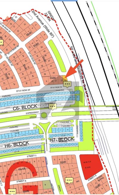3 Side Corner Residential Plot For Sale
