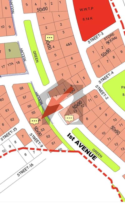 Front Back Open Residential Plot For Sale