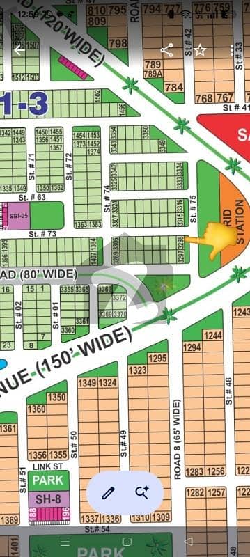 corner extra land of Sec B1