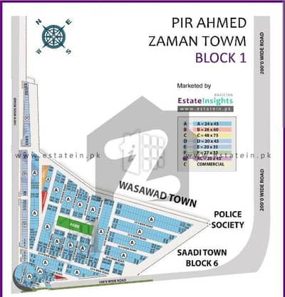 Brand New Bunglow with leased and west open for sale in Phase 1 Phir Ahemd zaman town with saadi town