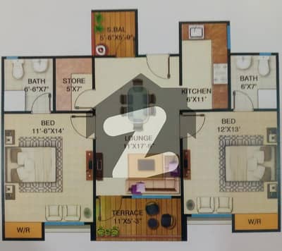 Peace Apartments Naya Nazimabad 2 Bed Lounge Flat For Sale Peace Apartments Naya Nazimabad 2 Bed Lounge Flat For Sale