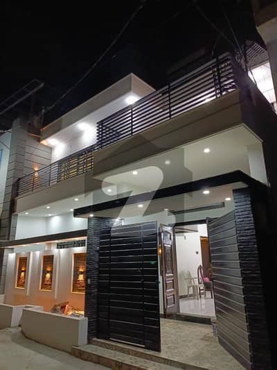 Ultra Modern 120 Square Yards Ground+1 One Unit Newly Renovated Banglow Available For Sale In Paradise Cottages Gulzar E Hijri Scheme 33 Main Abdul Hasan Isphani Road.