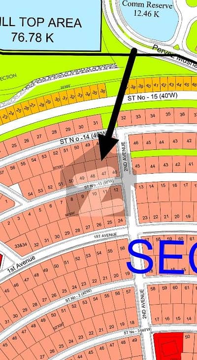 Dha Phase 4,Sector A,One kanal Plot for Sale
