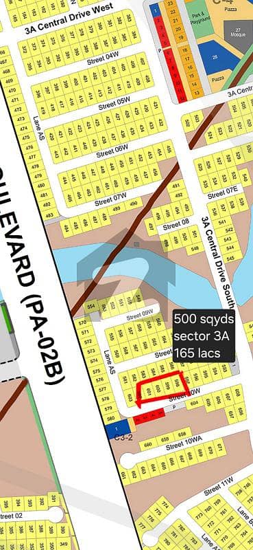 500 Sq Yards Plot For Sale In Sector -3A