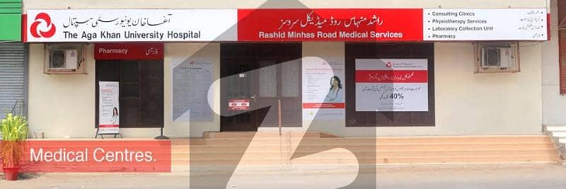 Commercial Ground Shop Plus Two Building Main Rashid Minhas Road Corner
