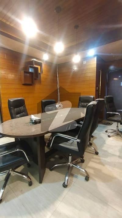 Fully Furnished 1300sqft 2nd Floor ,Lift Plaza Renovated Office Available For Rent In E-11