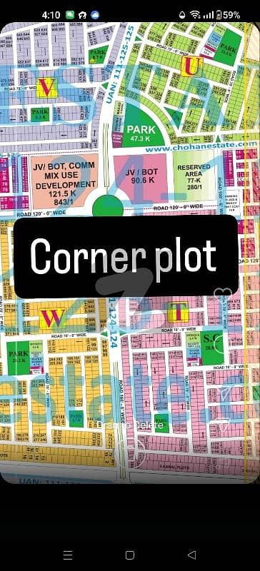 Corner 1kanal plot phase 8 facing Park & mosque market for sale in DHA Lahore. owner 1on1 meeting