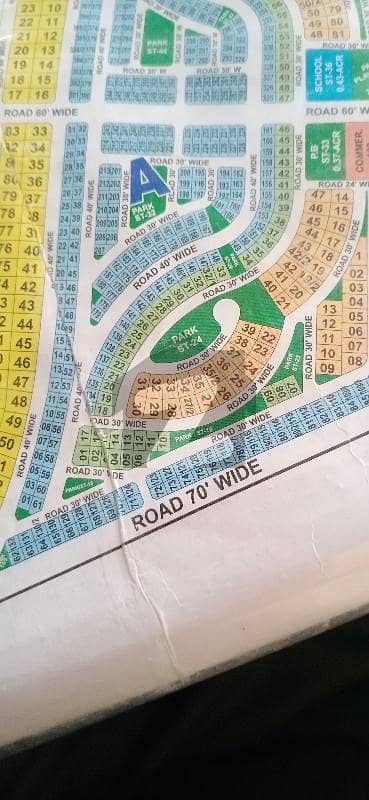 120 Yards Block A Park Facing Plot