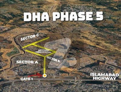 DHA Phase 5,Sector B,One kanal Plot for Sale