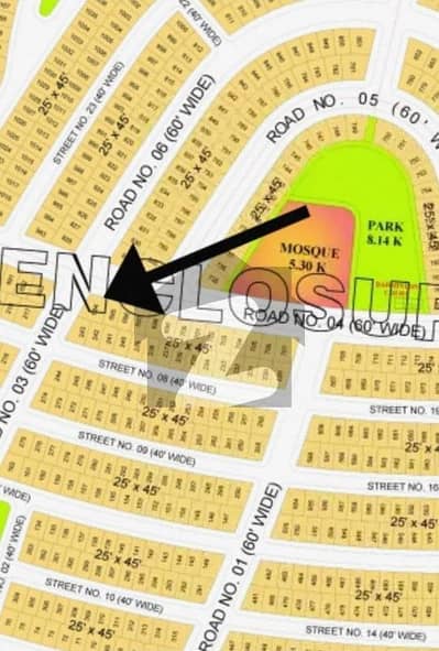 5 Marla corner plot for sale in Blue world city