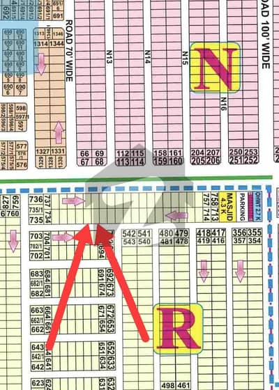 1+1 kanal plots in phase 7 block R near Dha Raya and back of 150' rd