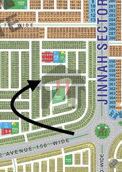 H Block Possession Plot Back To 200Fit Road 10 Marla LDA City Lahore