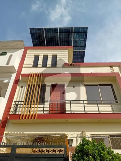 solar installed semi furnished 5 Marla house for sale .