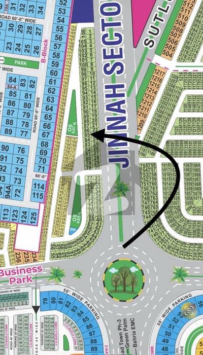 10 Marla Facing Park Plot | Back To 300 Ft Road | Direct Access To Pine Avenue | Near Medical City