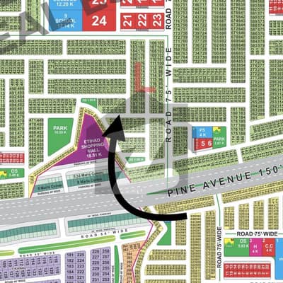 10 Marla Possession Plot | L Block | Back To Commercial Hub | Direct Access To Pine Avenue Road | Prime Location