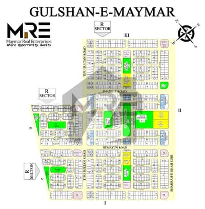 240 Square Yards 150ft Road Residential Plot In Stunning Gulshan-E-Maymar - Sector R Is Available For Sale