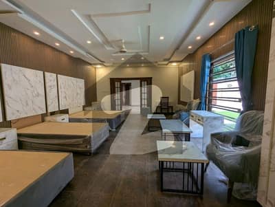 FOR RENT 2-Kanal Semi Furnished Double Storey 14-Beds with Solar Panel F_7/4