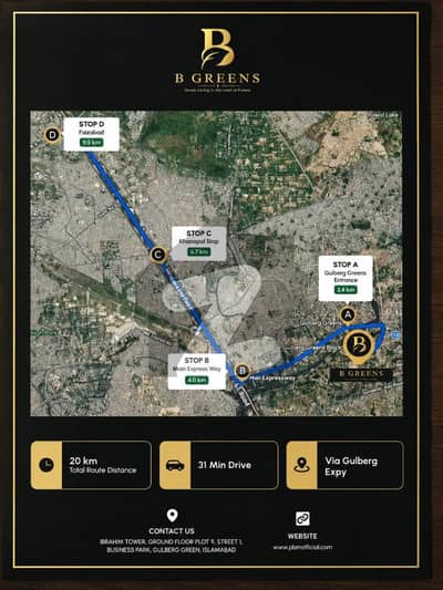 5 Marla Plot Available For Sale B-Greens Block in Gulberg Green Islamabad
