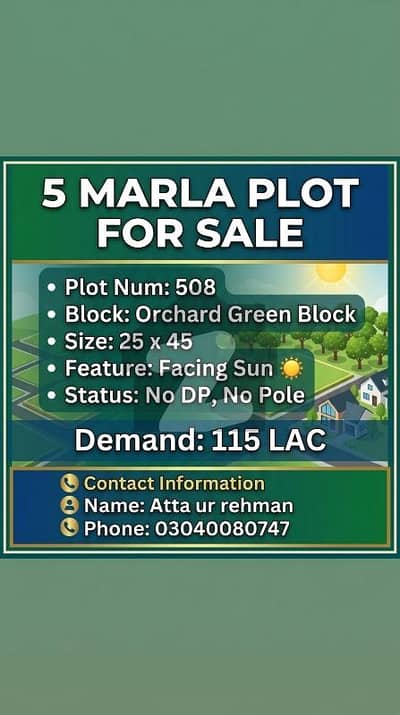 BEAUTIFUL LOCATION PLOT FOR SALE