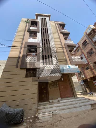 Corner flat 60 sq yards 2nd floor west open