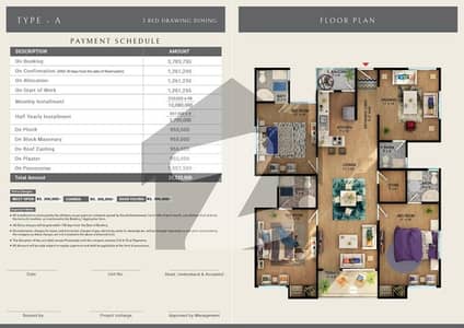 3 bed d. d flat new project