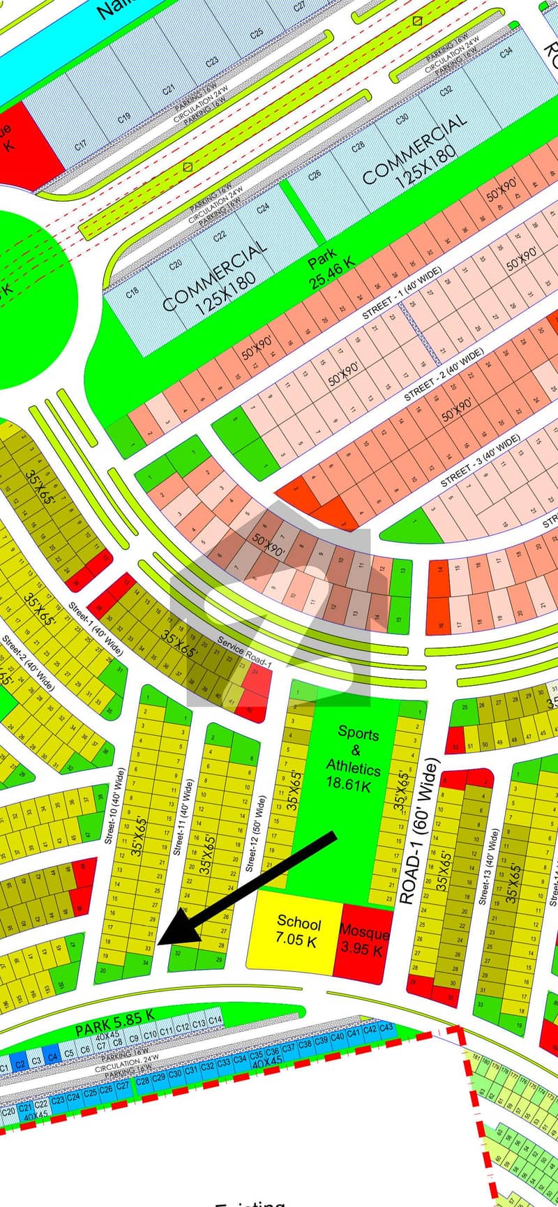 10 Marla Near to Park plot for sale 10 Marla Near to Park plot for sale