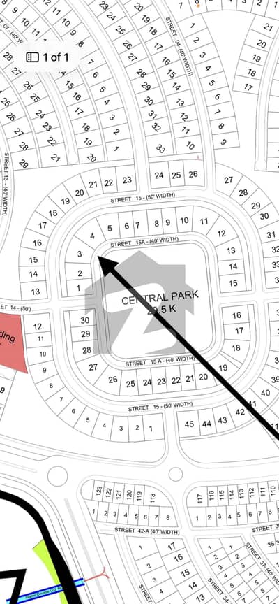 Central Park Facing Plot For Sale In B3 Central Park Facing Plot For Sale In B3