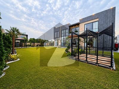 1 Kanal House +1 Kanal Lawn Top Quality Build Luxurious Beautiful Modern Design Villa Full Furnished With Basement For Sale In DHA Lahore Phase 7 Prime Location