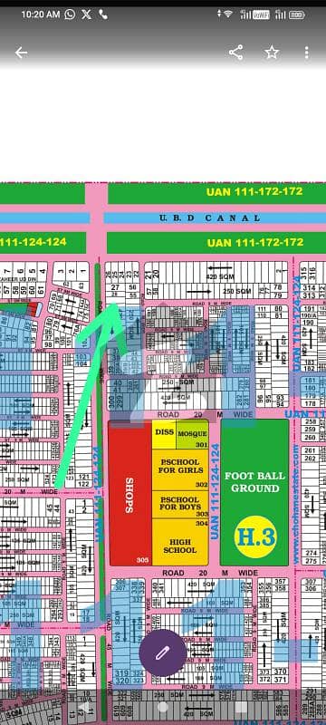 1 kanal commercial plot in Johar town