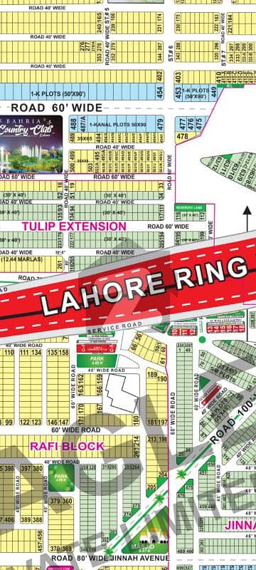 114-B no. Tulip Block 14-Marla (32 by 90) Residential Plot in 155 Lakh. Open Form, Ready for Construction. 40 Feet Road. Best Location For Constructing Your Dream House In Bahria Town Lahore.