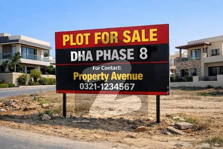 DHA Phase 8 Rear Plot For Sale
