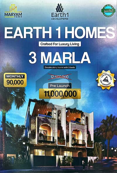 3 Marla double story house for instalments
