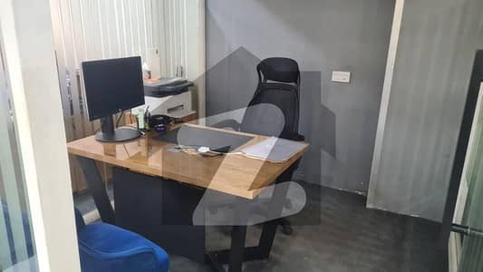 semi furnished office available for rent at main shahra e faisal