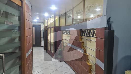 semi furnished office available for rent at main shahra e faisal