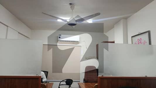 semi furnished office available for rent at main shahra e faisal