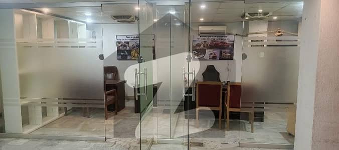 fully furnished office available for rent at main shahra e faisal