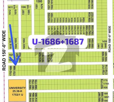 Direct Approach From 150ft Road And 100ft Road Sial Estate Offers . U - 1686 + 1687 . Top Location Pair of Kanal Plots For Sale, Meeting Possible Direct Approach From 150ft Road And 100ft Road Sial Estate Offers . U - 1686 + 1687 . Top Location Pair of Kanal Plots For Sale, Meeting Possible