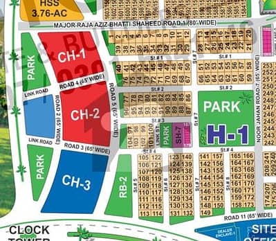 Prime Location Plot in Sector H Kanal with 65 ft road and Ideal for Living & Investment