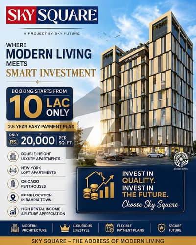 With 10 Lac Booking Get Your Fully Furnished One Bed Apartment On Easy Installment Plan