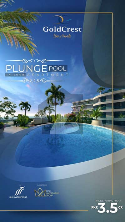 HMR Waterfront 1 Bed Luxury Apartment | 3.5 Crore | Golf Crest Tower