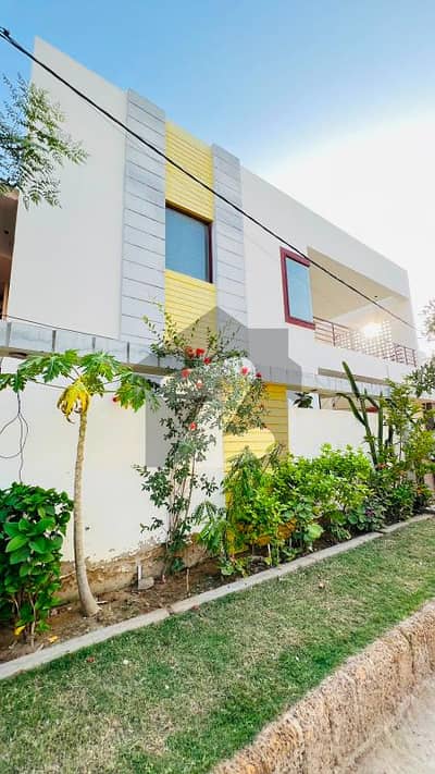 Al Muslim Society 400 Sq Yd G+1 House | Opposite Memon Hospital | 18KV Solar