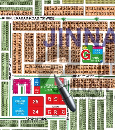 G Block 1-Kanal 75ft road Plot For Sale All Dues Clear Lda City Lahore