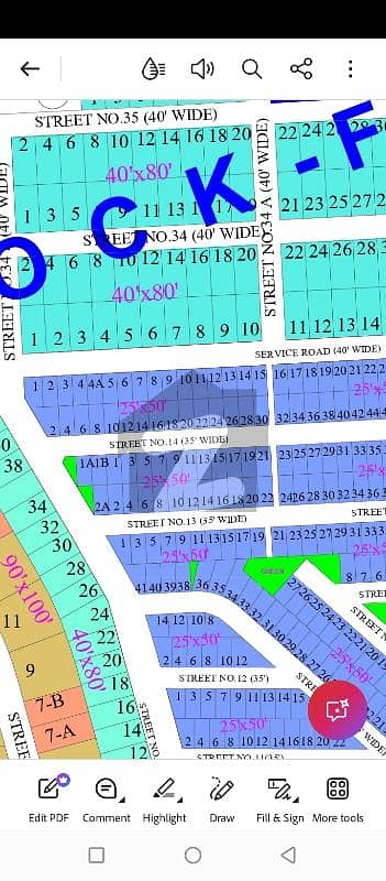 Corner solid plot in Block F Corner solid plot in Block F