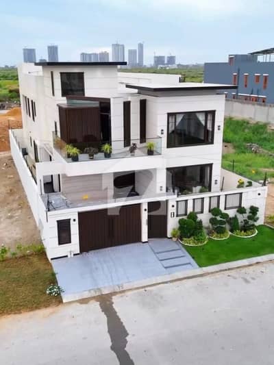 500 Yards Brand New Two Unit Bungalow With Pool Basement Available For Sale