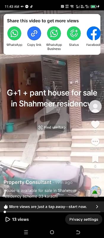 120 Yard Ground+1 House Is Available For Sale In Shahmir Residency Scheme 33 Karachi