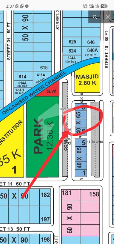 Commercial plot for sale in Block C sector B-17 Islamabad
