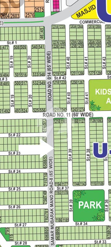 Sector U 65ft Road Plot For Sale