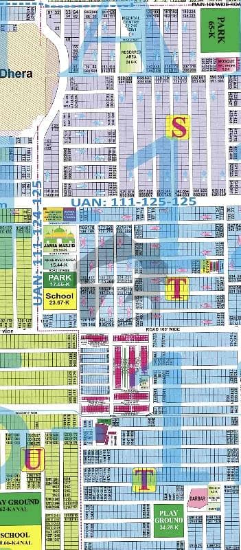 1 kanal in phase 7 block T near carrefour super market.