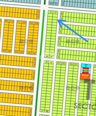 1 Kanal Residential Plot Is For Sale In T Block Phase 7 DHA Lahore